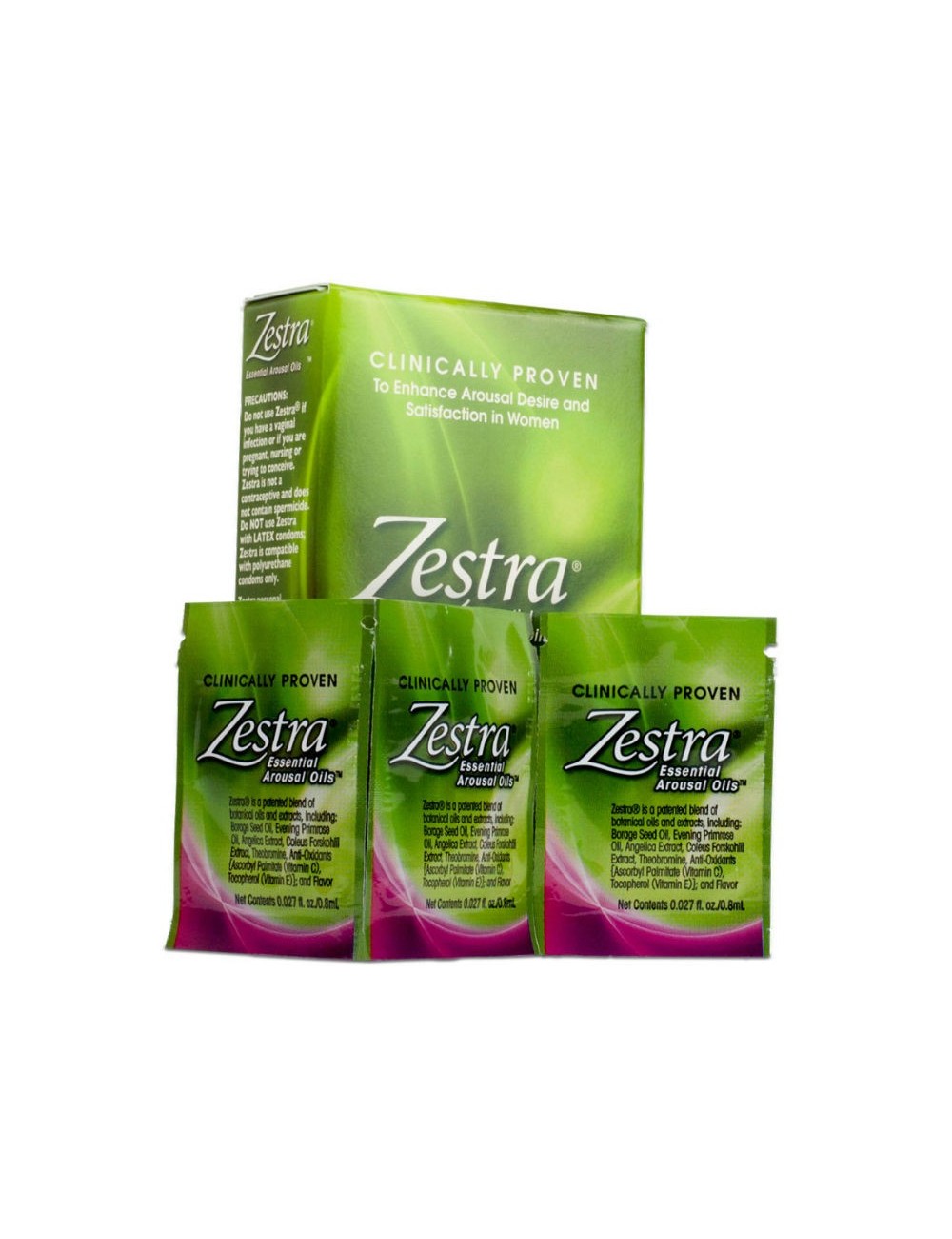 Sextoys - Lubrifiants - HUILES ESSENTIELLES ZESTRA AROUSAL 3UDS 0.8ML - Zestra