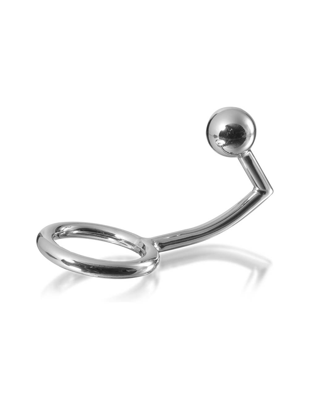 Sextoys - Pour lui - Anneau de cock ring intruder metalhard avec analbead 45mm - Metal Hard