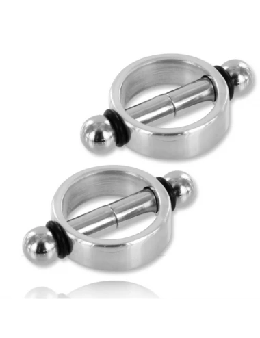 Sextoys - Bondage - SM - Pinces mãtalliques magnãtiques (paire) - Metal Hard