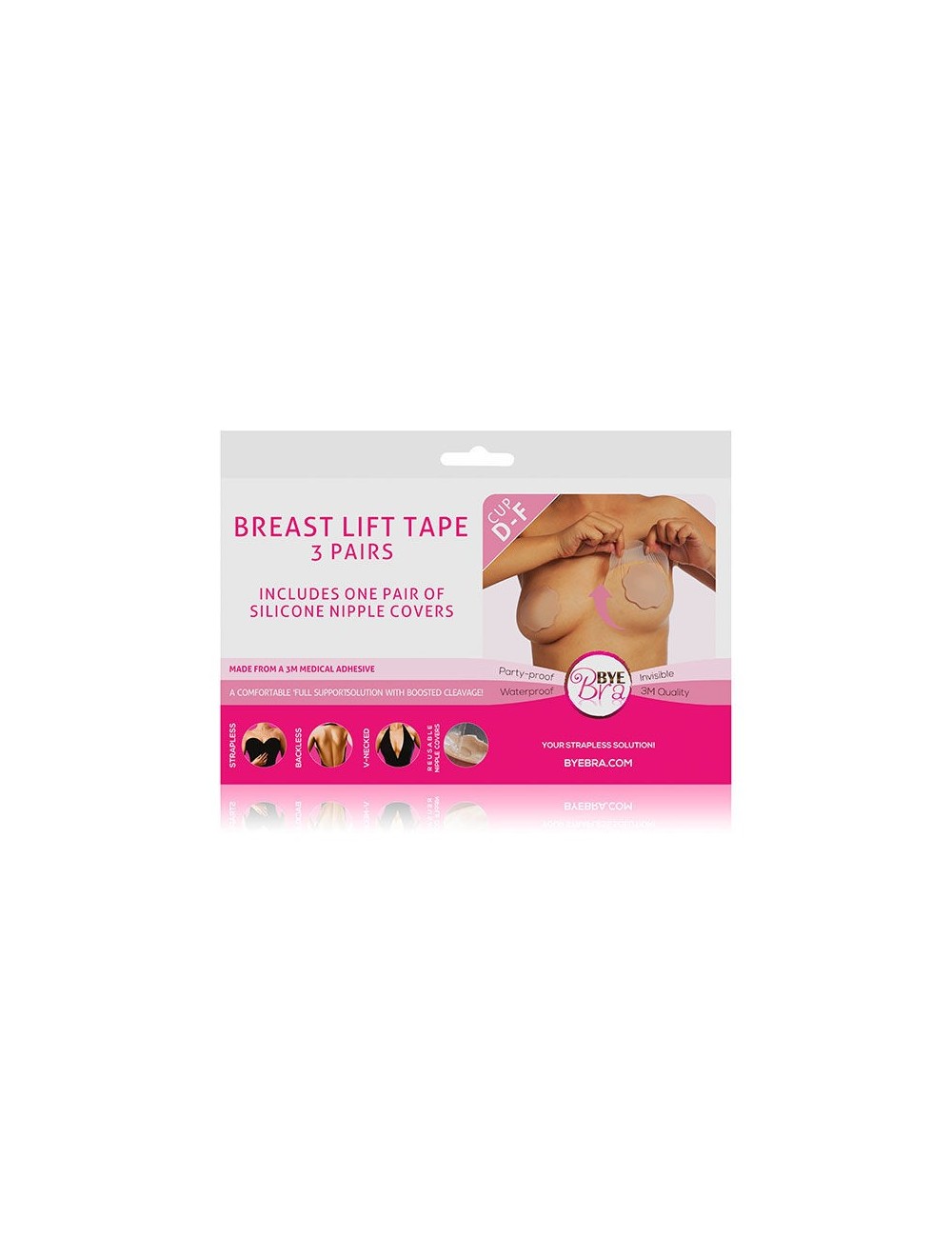 BYE-BRA BREAST LIFT + Couvre-tétons en soie CUP DF