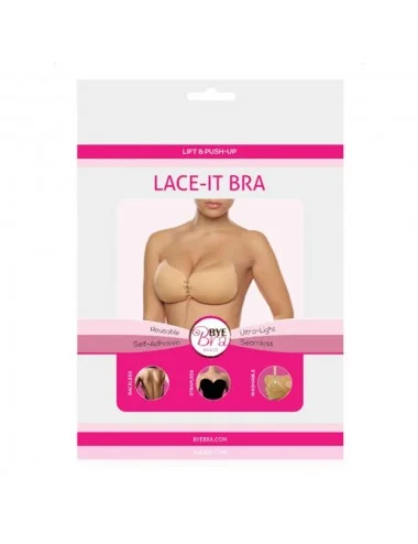 BYE-BRA - LACE-IT RENFORCEMENT PUSH-UP BEIGE BONNET C