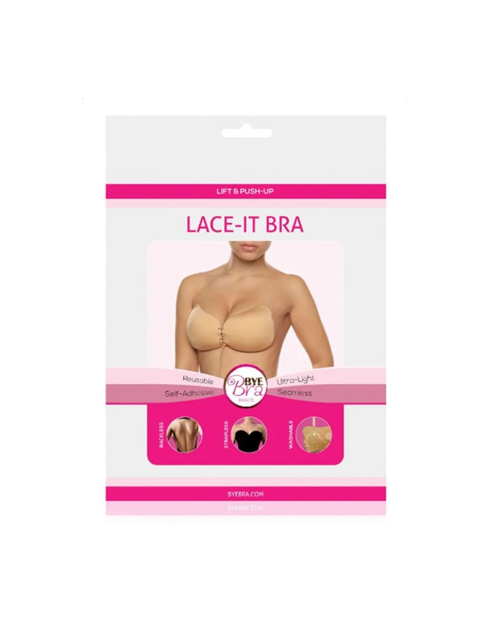 BYE-BRA - LACE-IT RENFORCEMENT PUSH-UP BEIGE BONNET C BYE-BRA - LACE-IT RENFORCEMENT PUSH-UP BEIGE BONNET C