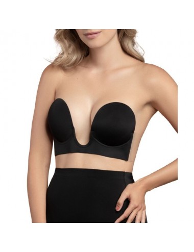 BYE BRA SOUTIEN-GORGE SANS COUTURE U-STYLE - NOIR TAILLE B