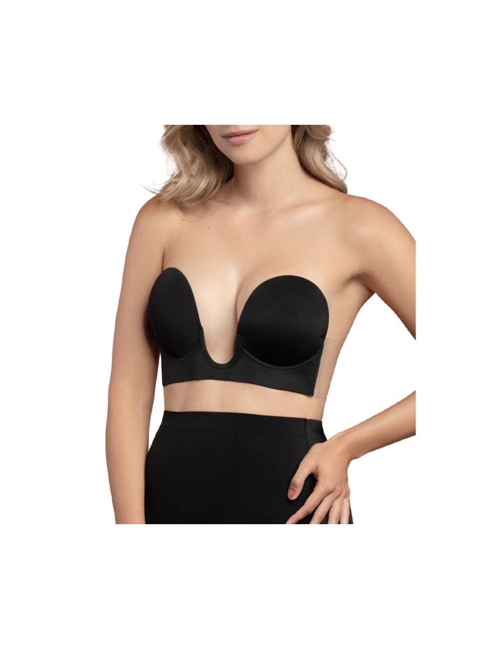 BYE-BRA - SOUTIEN-GORGE SANS POIGNÉES NOIR BONNET C