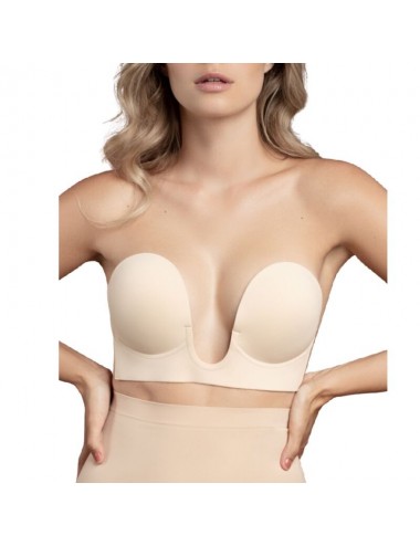 BYE-BRA - SOUTIEN-GORGE SANS POIGNÉES BEIGE BONNET B