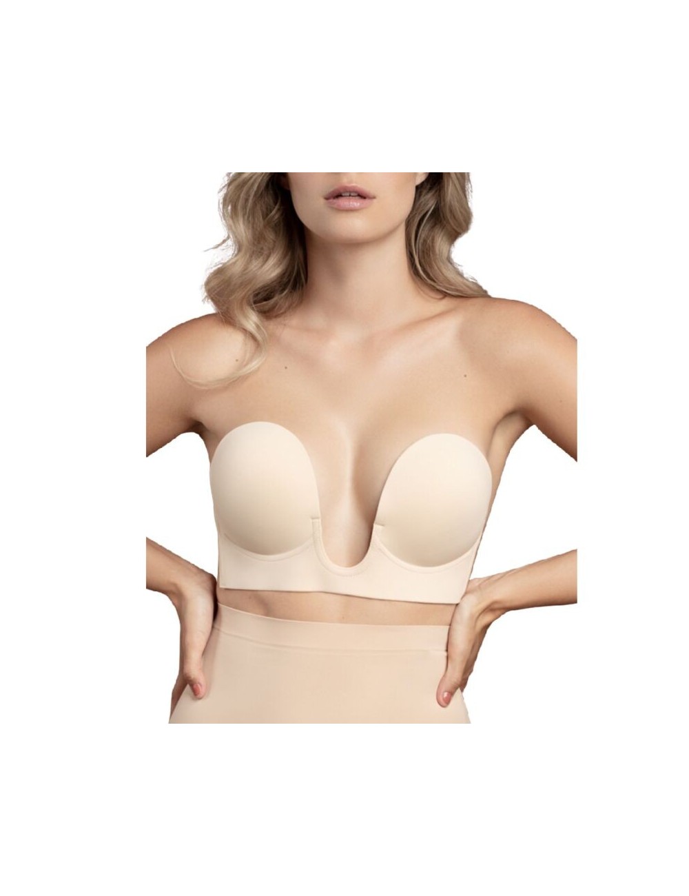 BYE-BRA - SOUTIEN-GORGE SANS POIGNÉES BEIGE BONNET C BYE-BRA - SOUTIEN-GORGE SANS POIGNÉES BEIGE BONNET C