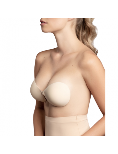 BYE-BRA - SOUTIEN-GORGE INVISIBLE BEIGE BONNET B