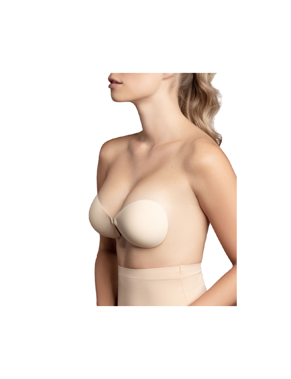 BYE-BRA - SOUTIEN-GORGE INVISIBLE BEIGE BONNET B