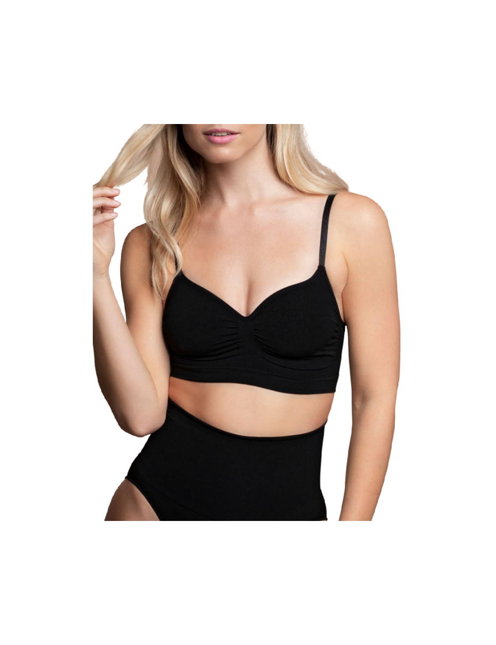 BYE BRA SOUTIEN-GORGE SANS COUTURE MEDIUM CONTROL - NOIR XL D-227904