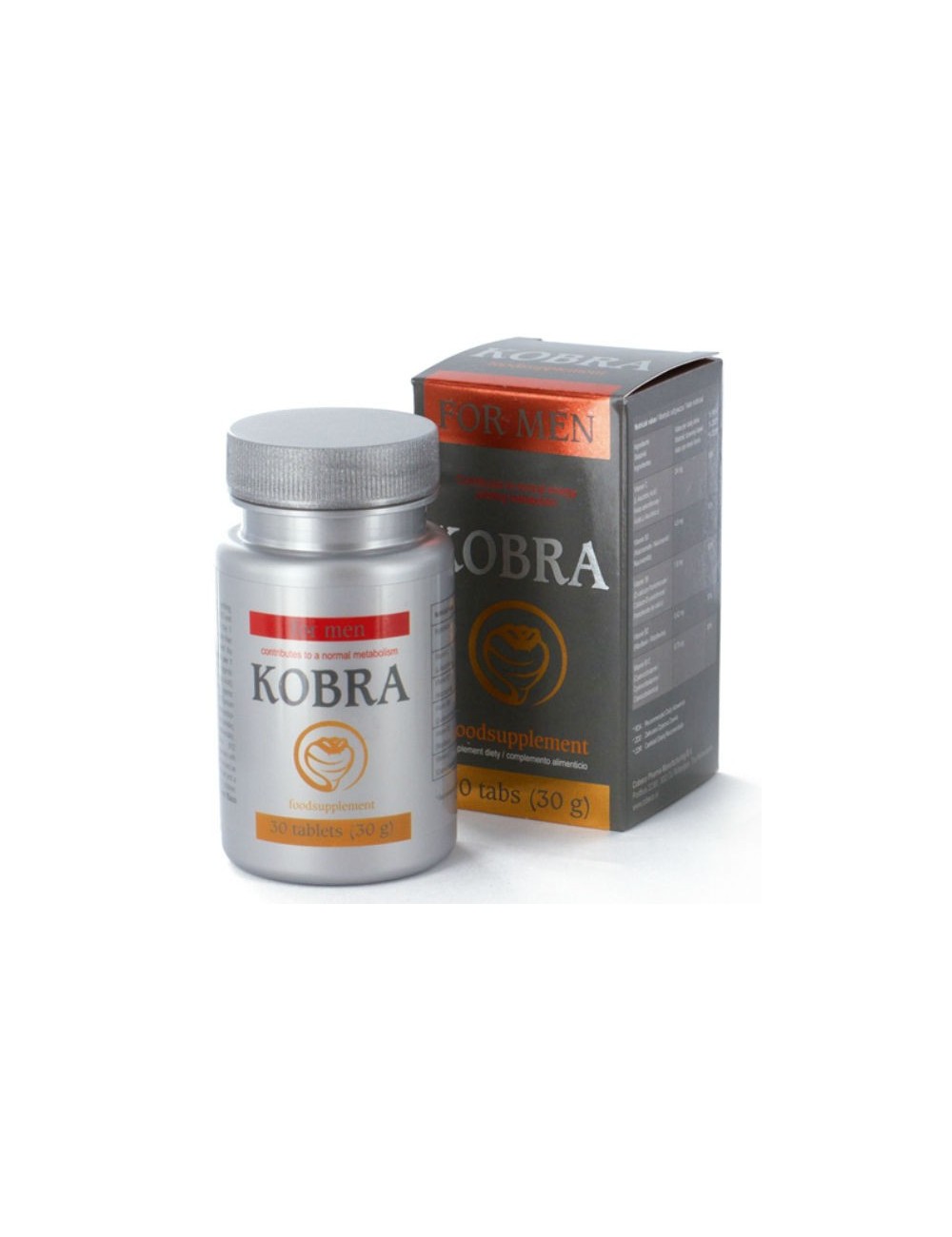 Kobra for men 30 tabs - Lubrifiants - Cobeco Pharma