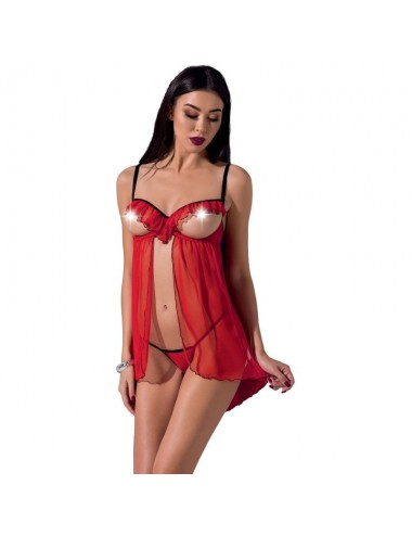 PASSION FEMME CHERRY CHEMISE L / XL