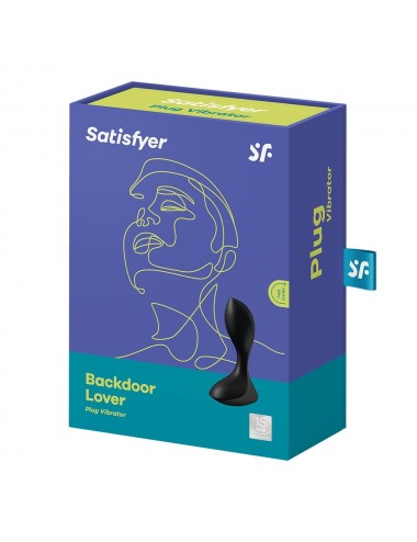 Plug anal vibrant noir USB Backdoor Lover Satisfyer - CC597729
