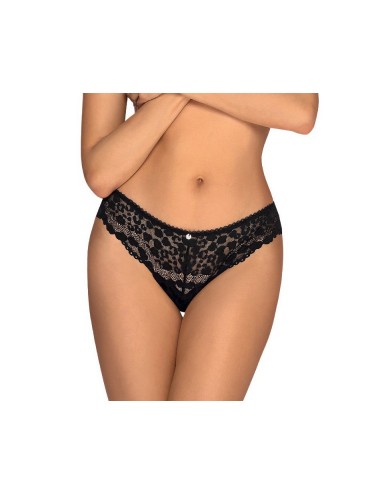 Lingerie - Boxers, strings, culottes - String Noir Giully - L-XL - Obsessive