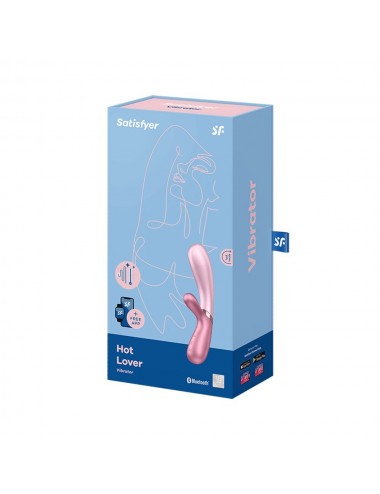 Sextoys - Rabbits - Vibromasseur rabbit rose chauffant USB connecté Hot Lover Satisfyer - CC597747 - Satisfyer