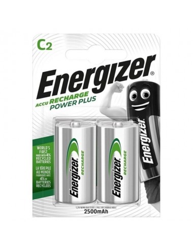 Sextoys - Accessoires - ENERGIZER POWER PLUS BATTERIE RECHARGEABLE HR14 C 2500mAh 2 UNITà - Energizer