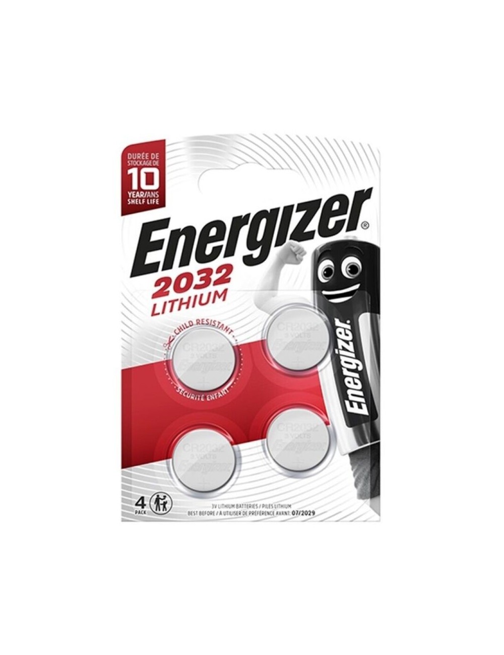 Sextoys - Accessoires - ENERGIZER BATTERIE LITHIUM BOUTON CR2032 3V 4 UNITà - Energizer