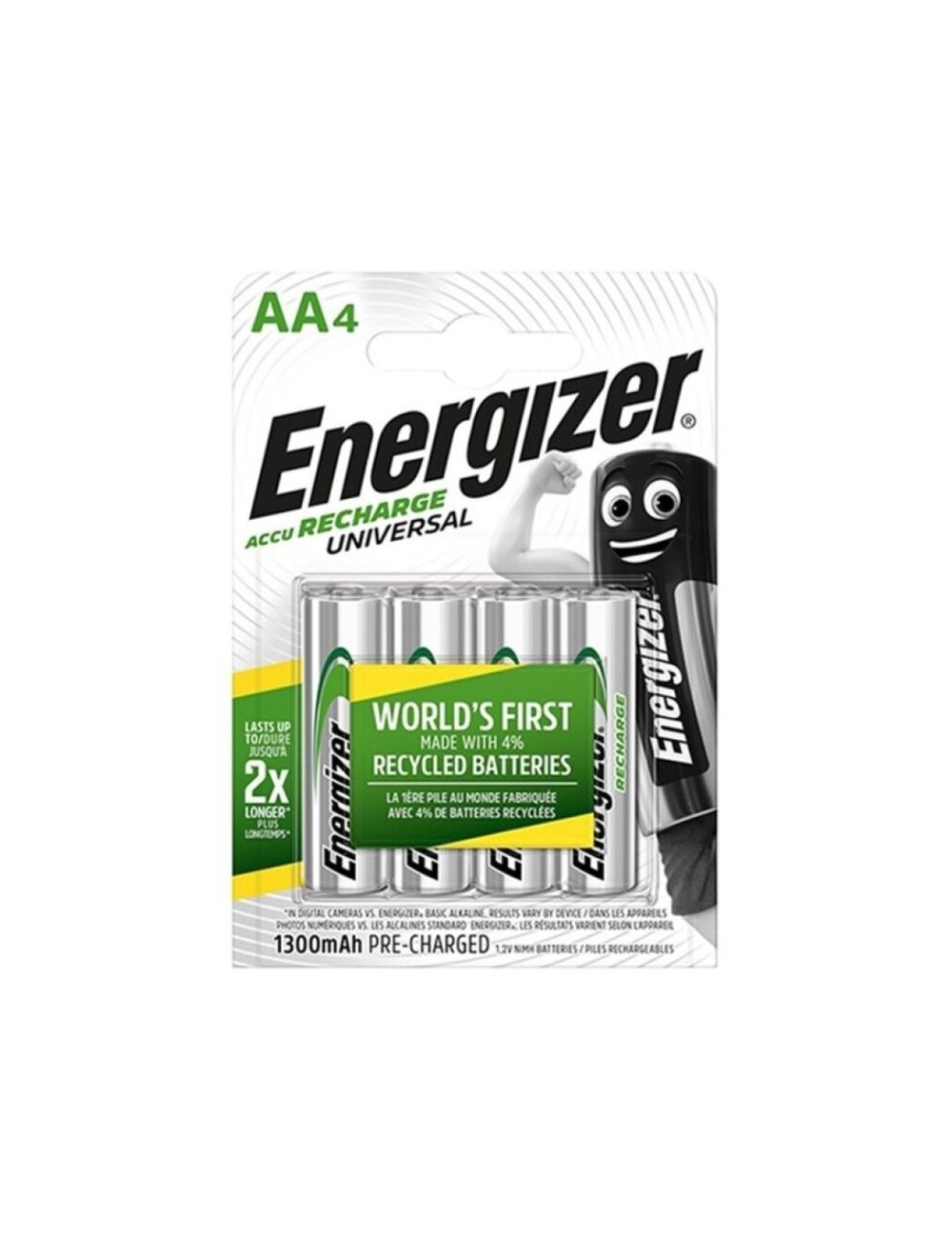 Sextoys - Accessoires - BATTERIE UNIVERSELLE RECHARGEABLE ENERGIZER HR6 AA 1300mAh 4 UNITà - Energizer