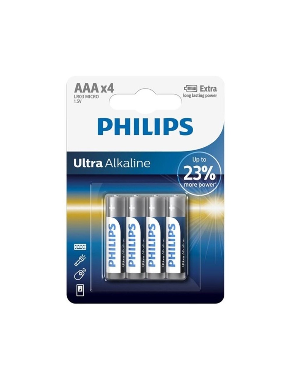 Sextoys - Accessoires - PILE PHILIPS ULTRA ALCALINE AAA LR03 4 UNITà - PHILLIPS