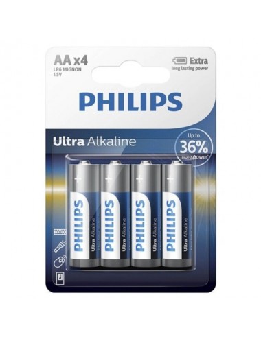 Sextoys - Accessoires - PILE PHILIPS ULTRA ALCALINE AA LR6 4 UNITà - PHILLIPS