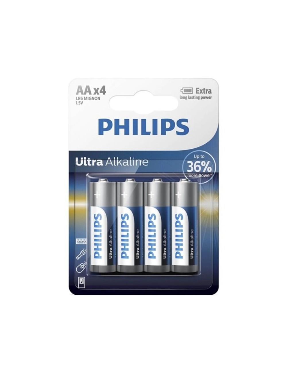 Sextoys - Accessoires - PILE PHILIPS ULTRA ALCALINE AA LR6 4 UNITà - PHILLIPS