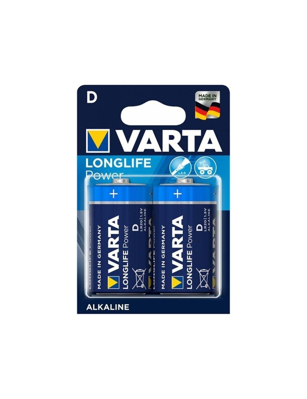 Sextoys - Accessoires - VARTA LONGLIFE POWER PILE ALCALINE D LR20 2 UNITà - Varta