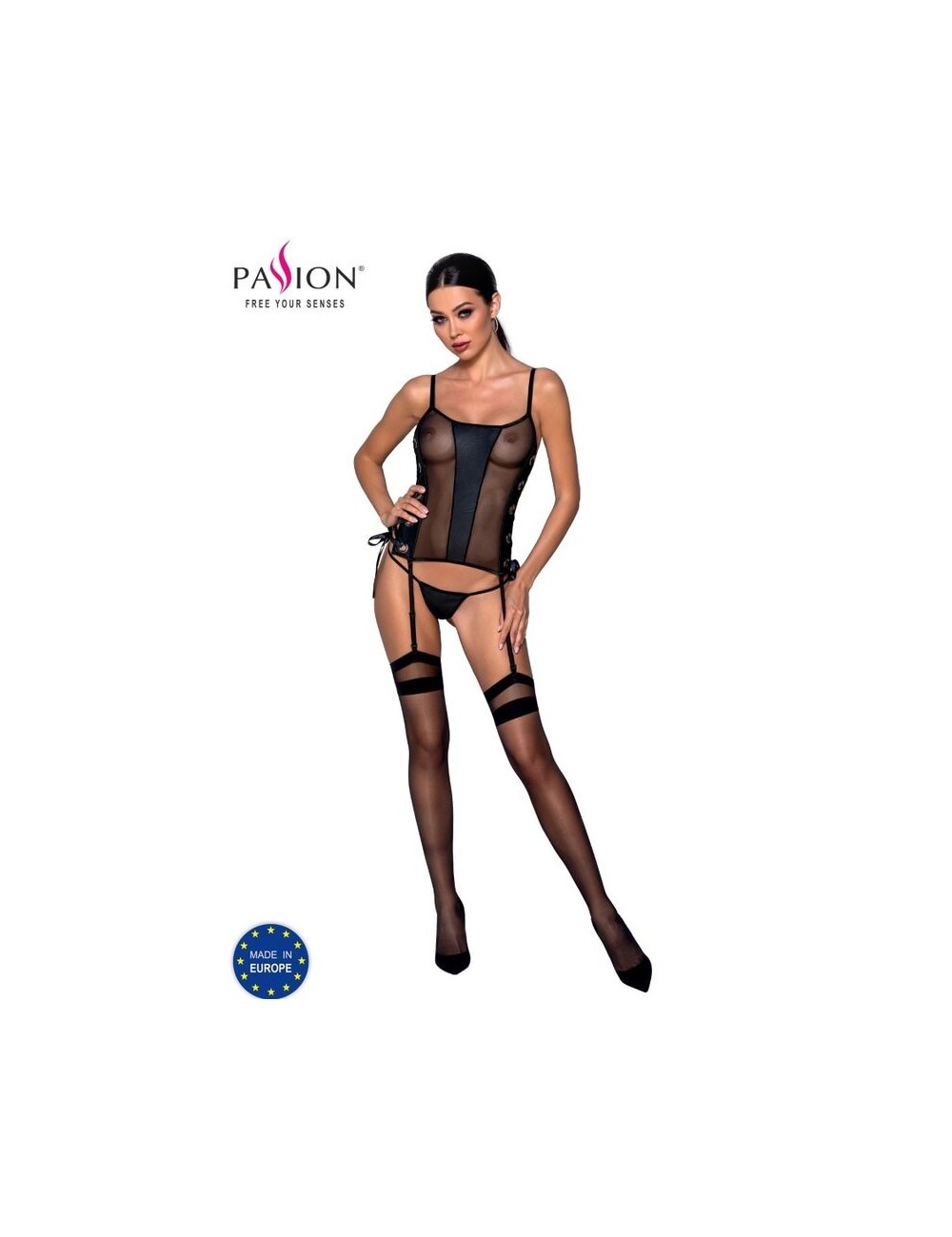 Lingerie - Bustiers et Corsets - CORSET PASSION MALWIA àCO-CUIR L/XL - Passion Woman Corsets