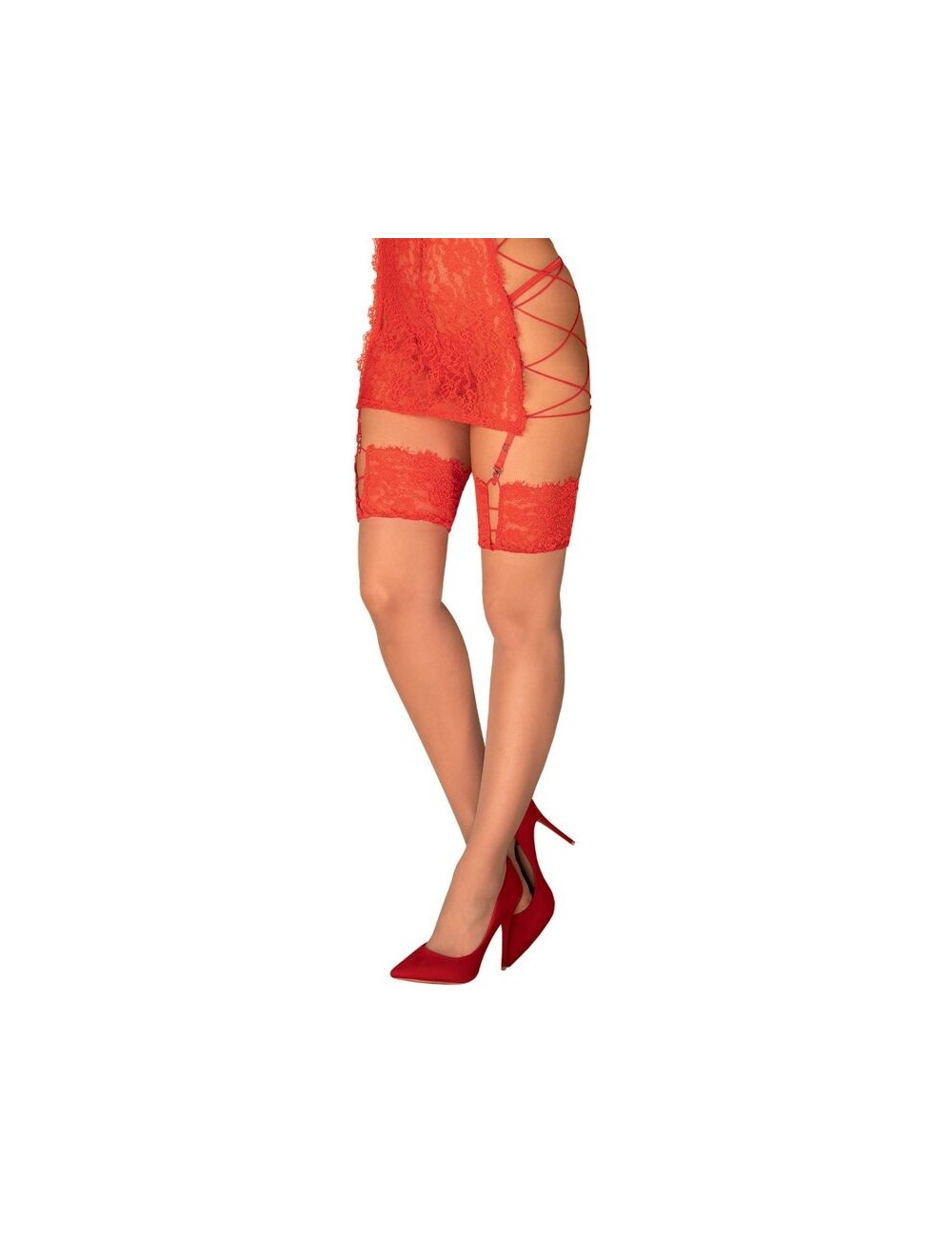 Lingerie - Collants - OBSESSIVE - BAS REDIOSA L/XL - Obsessive Garter & Stockings