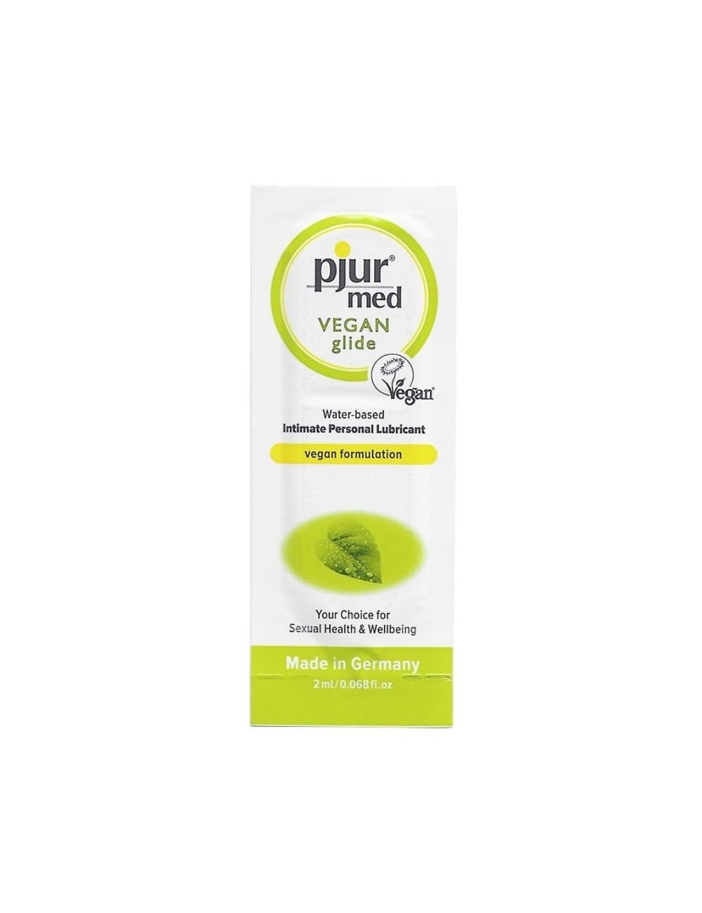 LUBRIFIANT A BASE D''EAU PJUR MED VEGAN GLIDE 2 ML - Huiles de massage - Pjur