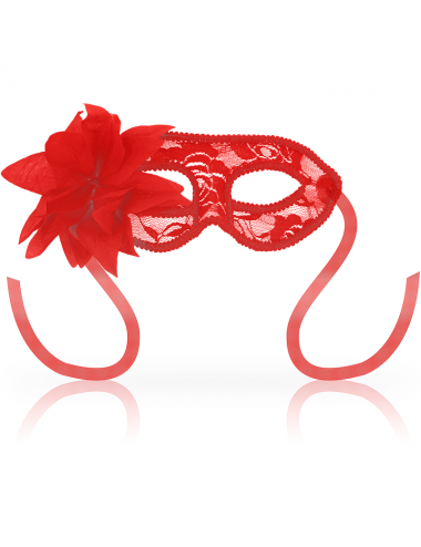 Sextoys - Masques, liens et menottes - OHMAMA MASKS DENTELLE ET FLEUR - ROUGE - OHMAMA MASKS