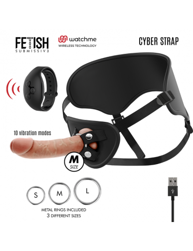 Sextoys - Godes & Plugs - CYBER STRAP REMOTE CONTROL HARNESS WATCME TECHNOLOGY M - FETISH SUBMISSIVE CYBER STRAP