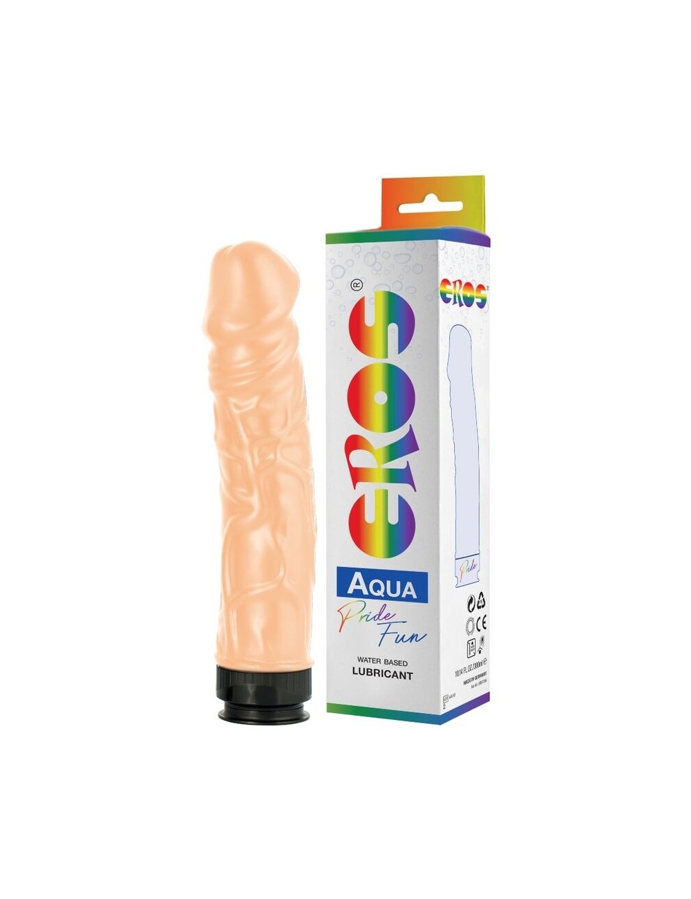 DILDO ET LUBRIFIANT à BASE D''EAU EROS AQUA PRIDE - Huiles de massage - PRIDE