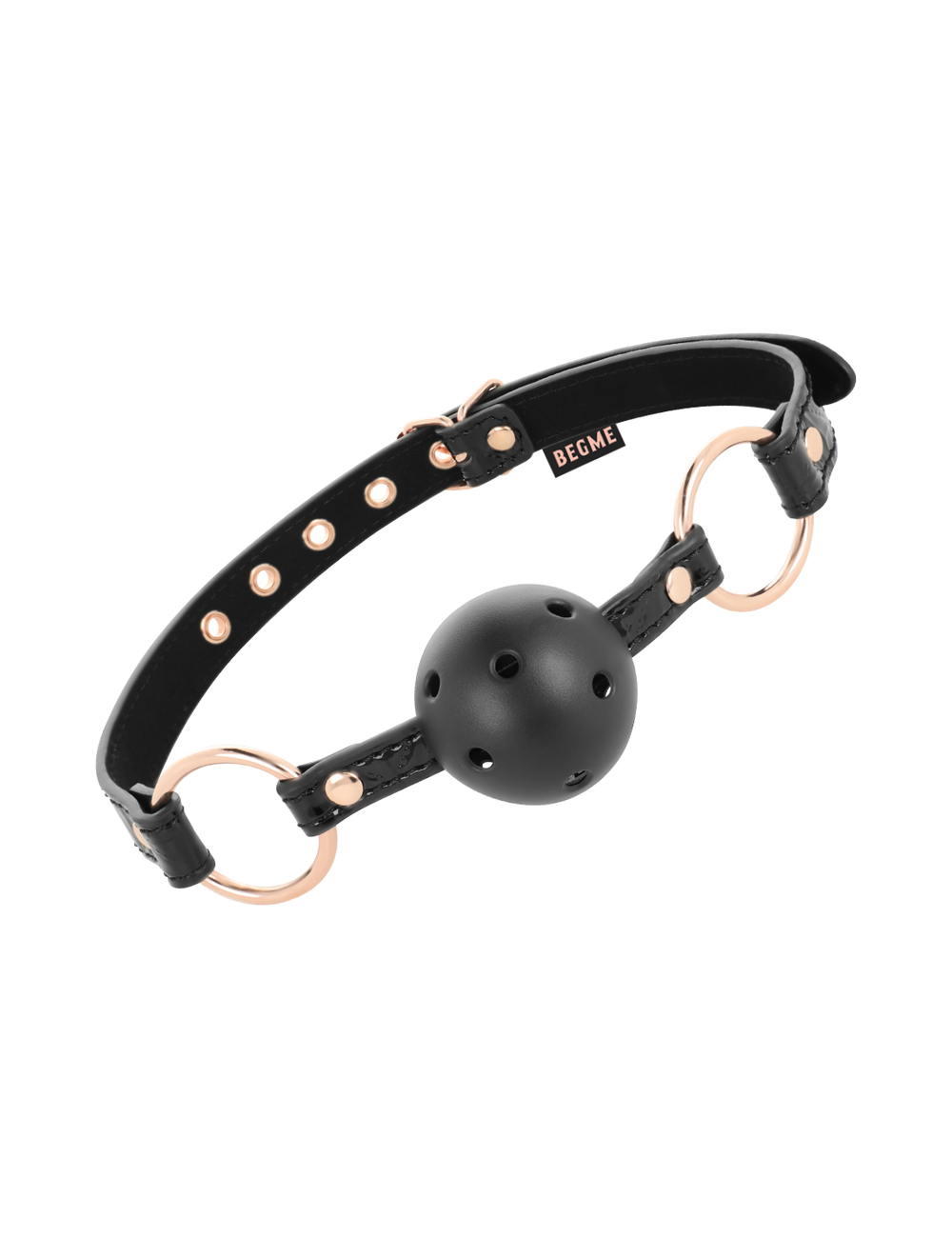 Sextoys - Bondage - SM - BEGME BLACK EDITION BALL GAG CUIR VEGAN - BEGME BLACK EDITION