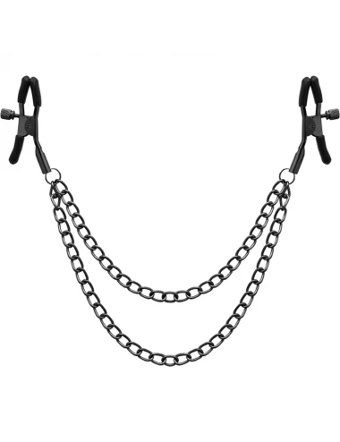 Sextoys - Bondage - SM - BEGME RED EDITION PINCES A MAMELON AVEC CHAINE - BEGME RED EDITION