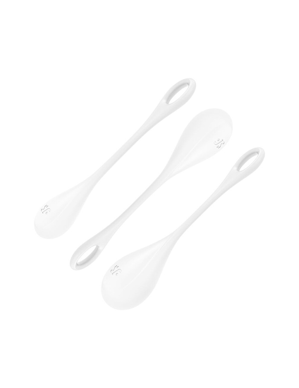 Sextoys - Boules de Geisha - ENSEMBLE D''ENTRAàNEMENT SATISFYER YONI POWER 1 - BLANC - SATISFYER BALLS