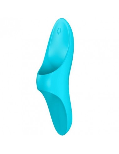 Sextoys - Vibromasseurs - VIBRATEUR à DOIGTS SATISFYER TEASER - LUMIàRE BLEUE - SATISFYER VIBRATOR