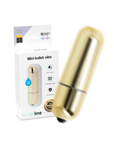 Sextoys - Masturbateurs & Stimulateurs - MINI BULLET VIBE EN LIGNE - GOLDEN - ONLINE