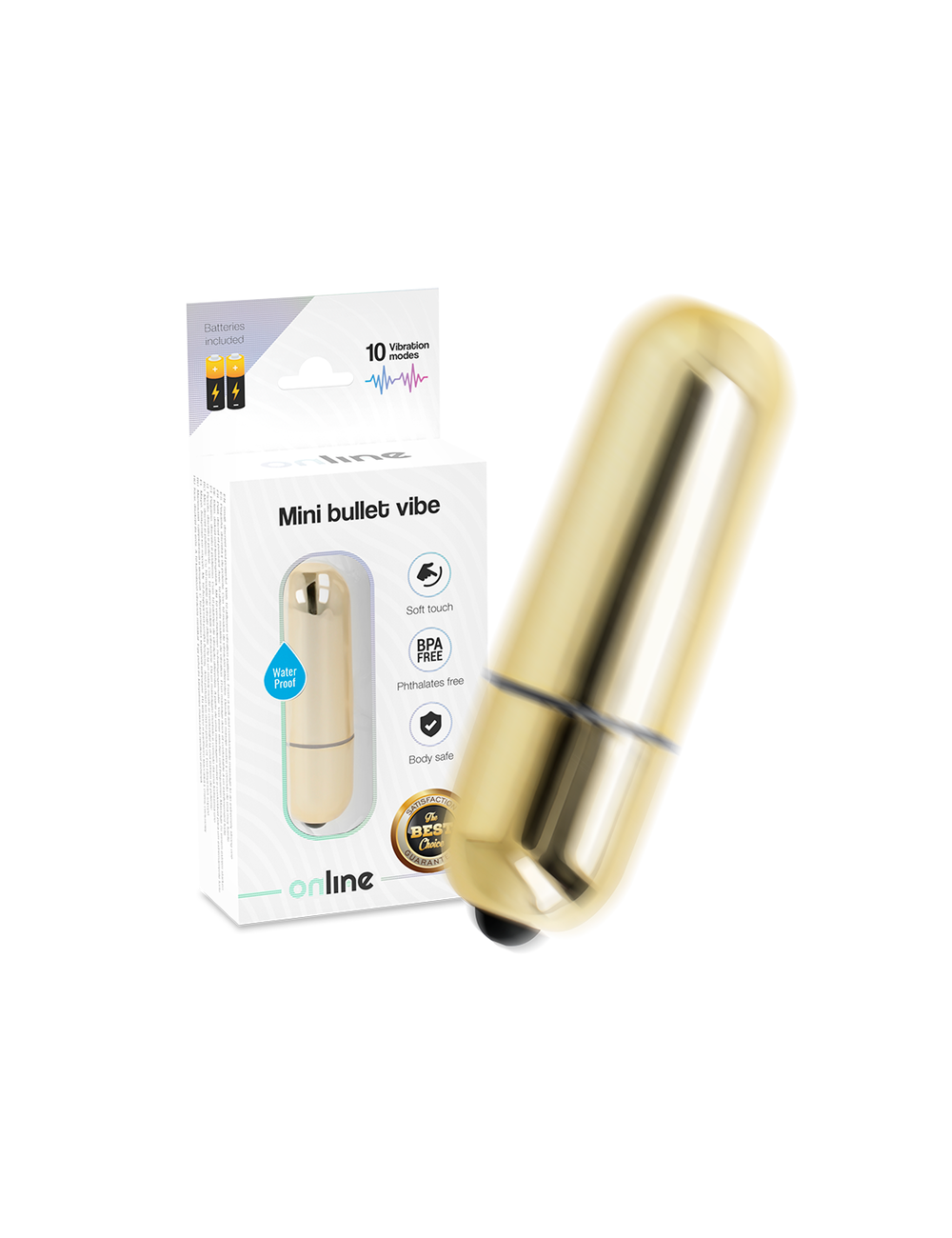 Sextoys - Masturbateurs & Stimulateurs - MINI BULLET VIBE EN LIGNE - GOLDEN - ONLINE