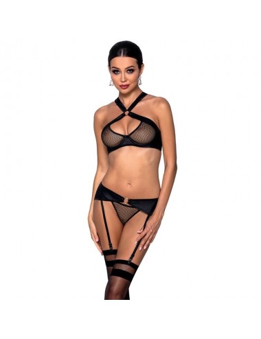 Lingerie - Ensembles de lingerie - ENSEMBLE PASSION AMANDA CUIR àCO S/M - Passion Woman Sets