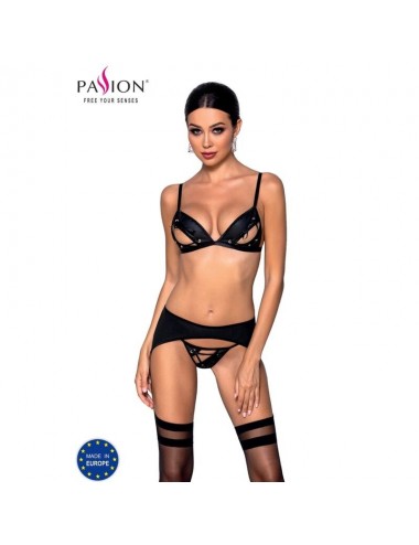 Lingerie - Ensembles de lingerie - ENSEMBLE PASSION MILEY CUIR àCO S/M - Passion Woman Sets