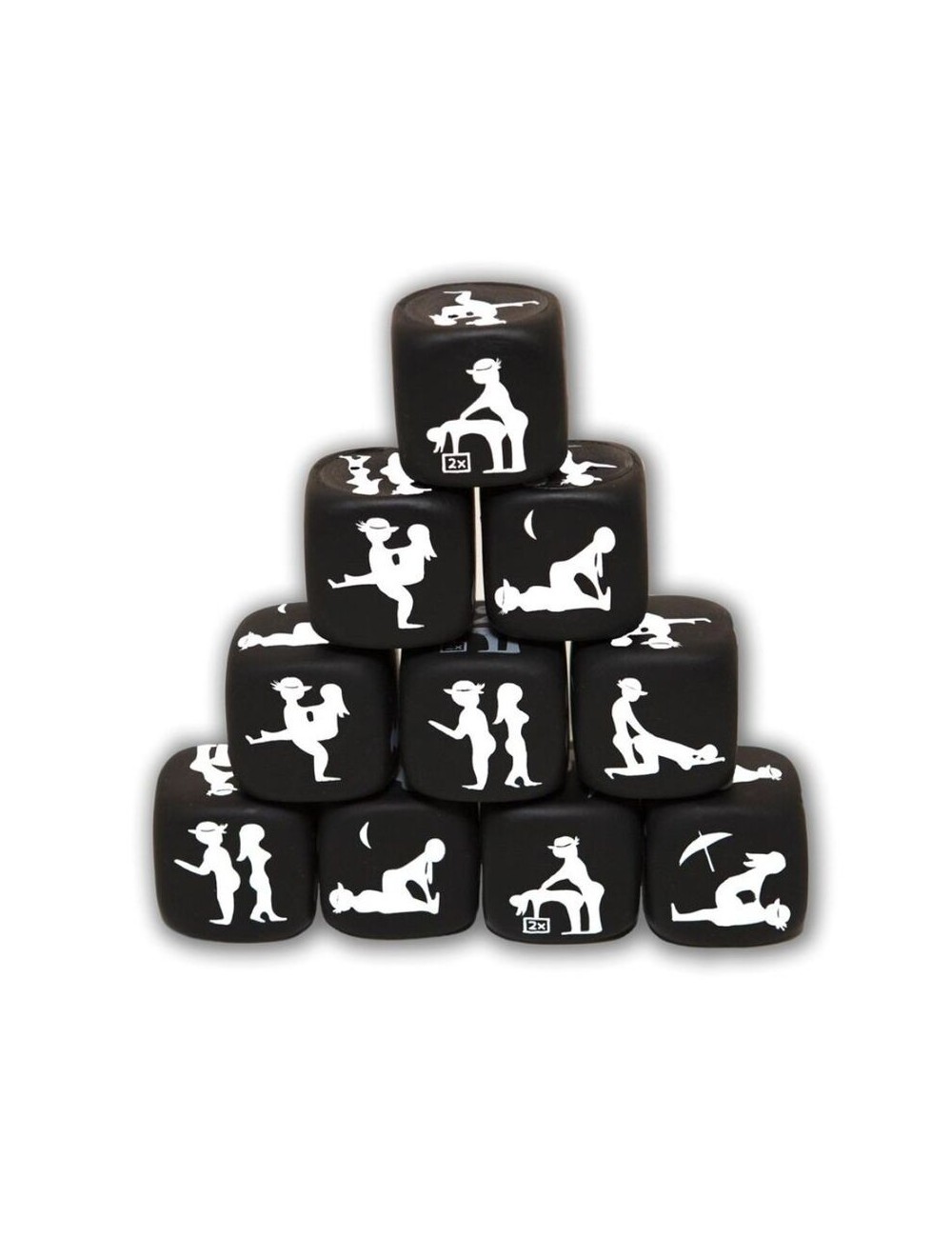 Sextoys - Humour - Comestibles - DIABLO PICANTE - JEU DE DàS DE POSTURE NOIR - DIABLO PICANTE