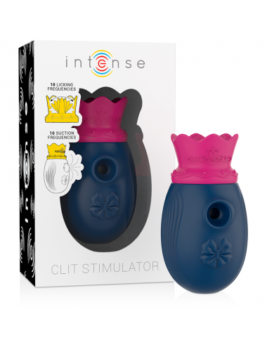 Sextoys - Masturbateurs & Stimulateurs - STIMULATEUR CLIT INTENSE 10 FREQUENCES DE LA CHAGE ET D'ASPIRATION - BLEU - Intense Fun