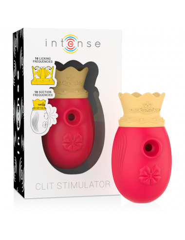 Sextoys - Masturbateurs & Stimulateurs - STIMULATEUR CLIT INTENSE 10 FRàQUENCES DE LàCHAGE ET D''ASPIRATION - ROUGE - Inten...