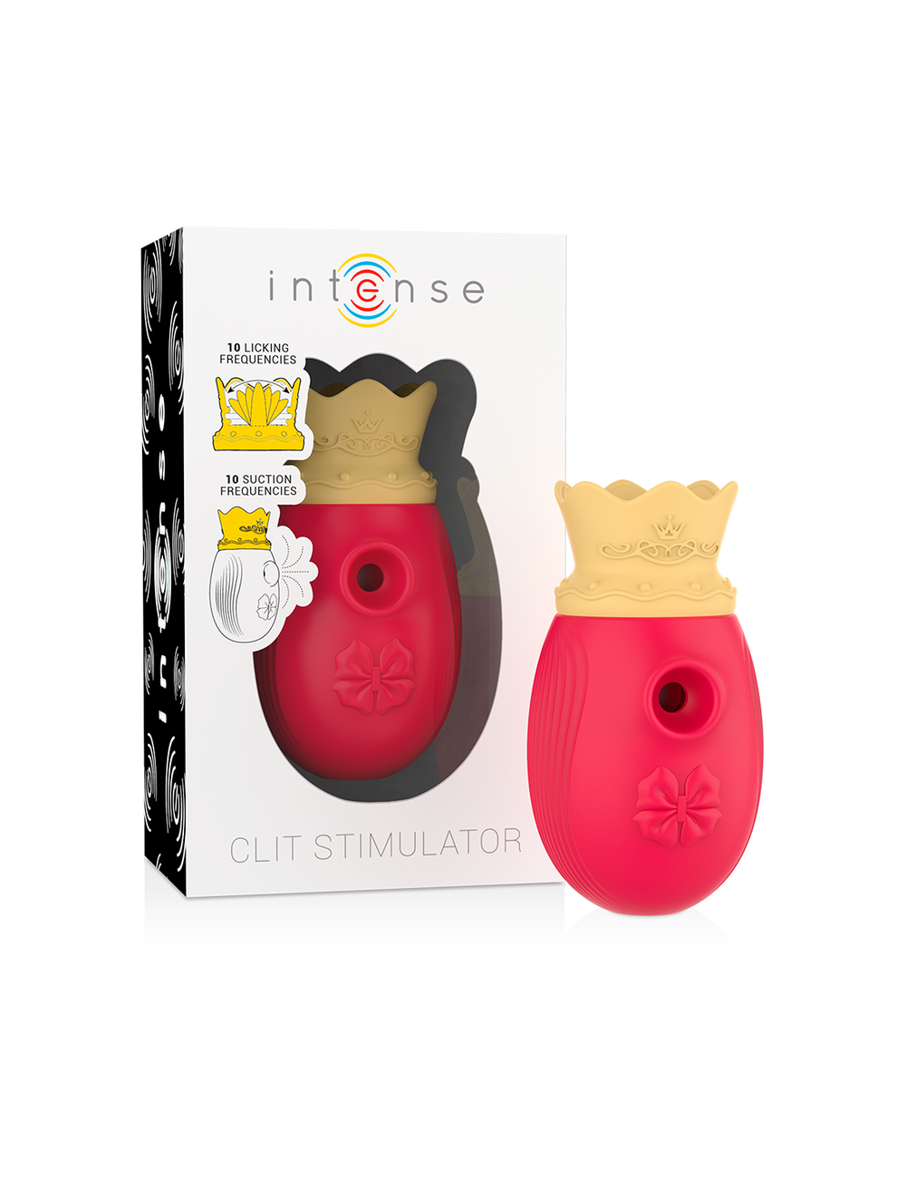 Sextoys - Masturbateurs & Stimulateurs - STIMULATEUR CLIT INTENSE 10 FRàQUENCES DE LàCHAGE ET D''ASPIRATION - ROUGE - Inten...