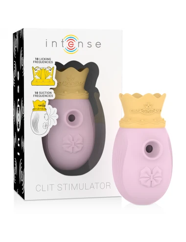 Sextoys - Masturbateurs & Stimulateurs - STIMULATEUR CLIT INTENSE 10 FREQUENCES DE LECHAGE ET D'ASPIRATION - ROSE - Intense Fun