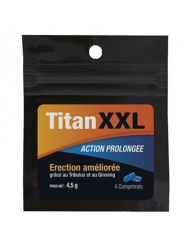 TITAN XXL ACTION PROLONGàE 4 CAPS - Plaisirs Intimes - Labophyto