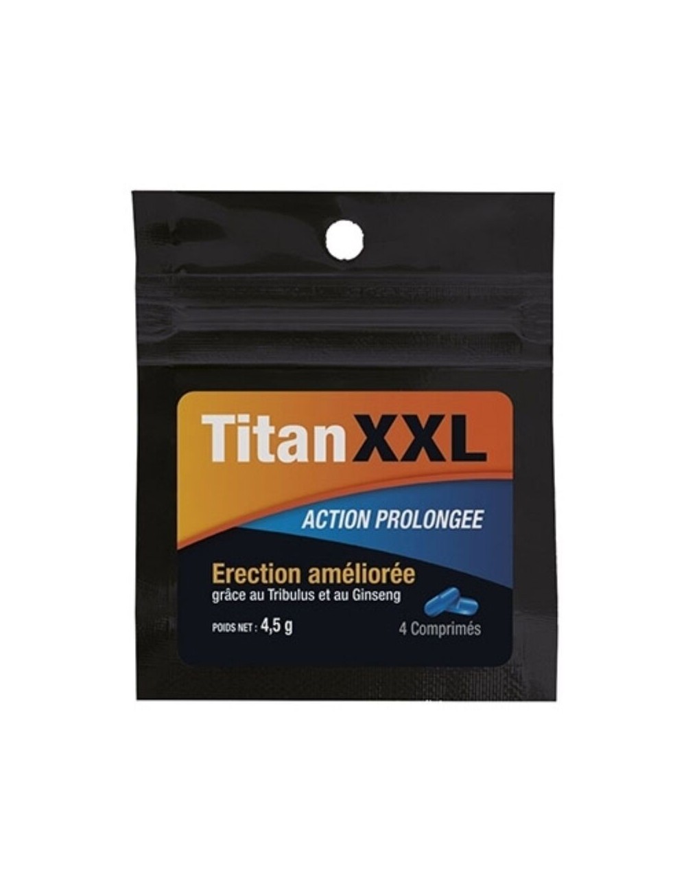 TITAN XXL ACTION PROLONGàE 4 CAPS - Plaisirs Intimes - Labophyto