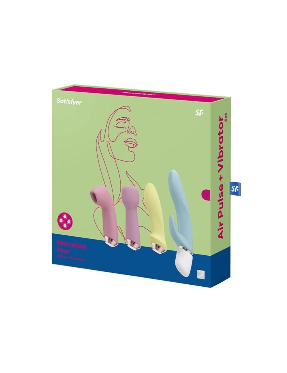 Sextoys - Masturbateurs & Stimulateurs - SATISFYER MARVELOUS FOUR - ENSEMBLE VIBRATEUR & AIR PULSE - SATISFYER AIR PULSE Sextoys - Masturbateurs & Stimulateurs - SATISFYER MARVELOUS FOUR - ENSEMBLE VIBRATEUR & AIR PULSE - SATISFYER AIR PULSE