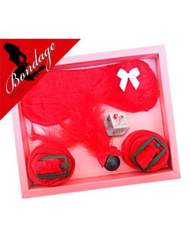 Sextoys - Les coffrets coquins - KIT ANTIFACE INEDIT RED BONDAGE - Inedit