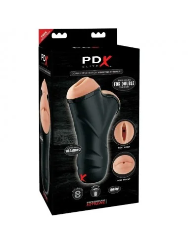 Sextoys - Masturbateurs & Stimulateurs - POUSSOIR VIBRANT Ã DOUBLE PÃNÃTRATION PDX ELITE - Pdx Elite