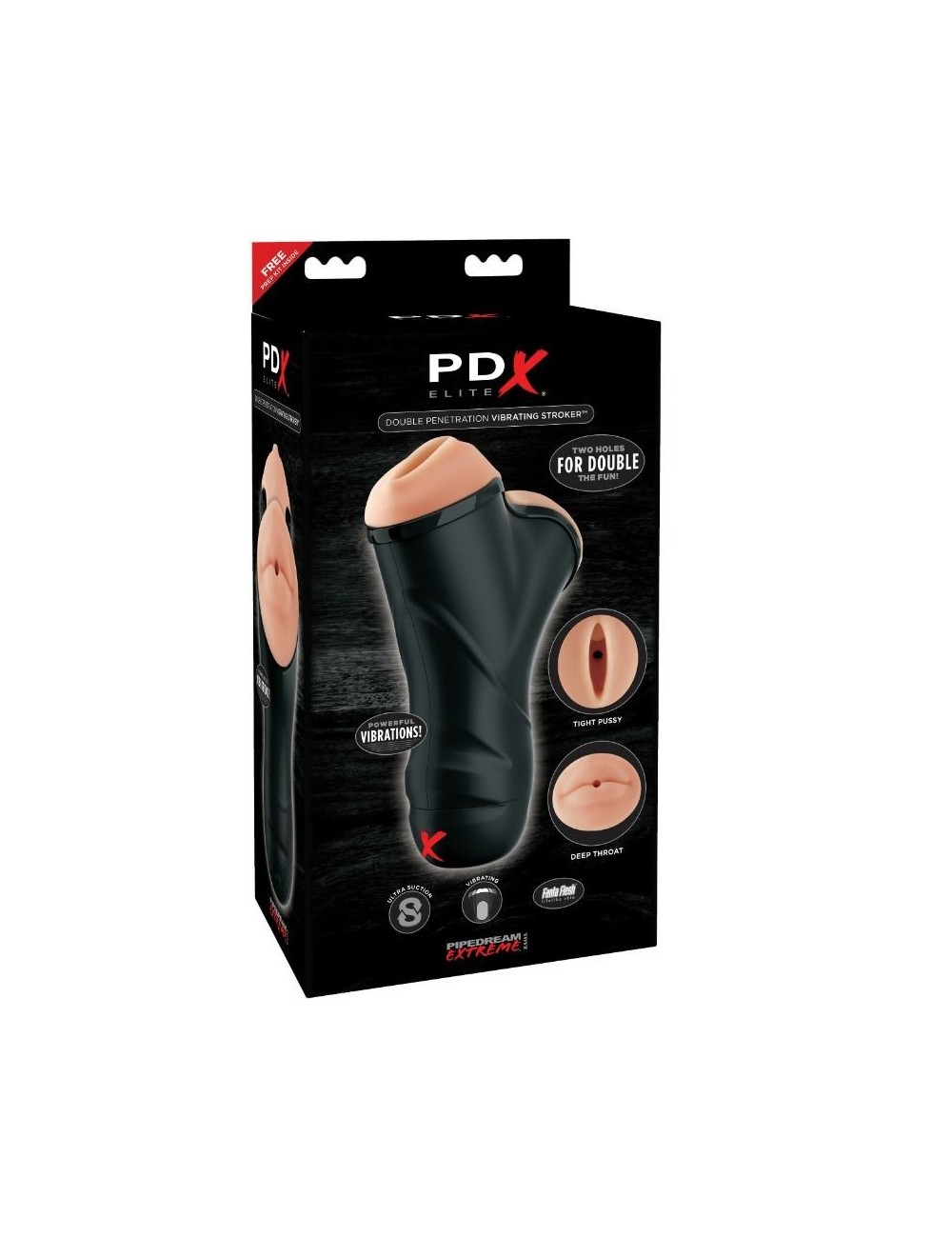 Sextoys - Masturbateurs & Stimulateurs - POUSSOIR VIBRANT Ã DOUBLE PÃNÃTRATION PDX ELITE - Pdx Elite